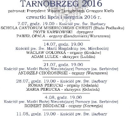 Tarnobrzeg: Polak z Norwegii zagra na organach.