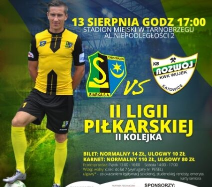 Tarnobrzeg: W sobotę 13 sierpnia Siarka zagra z Rozwojem Katowice