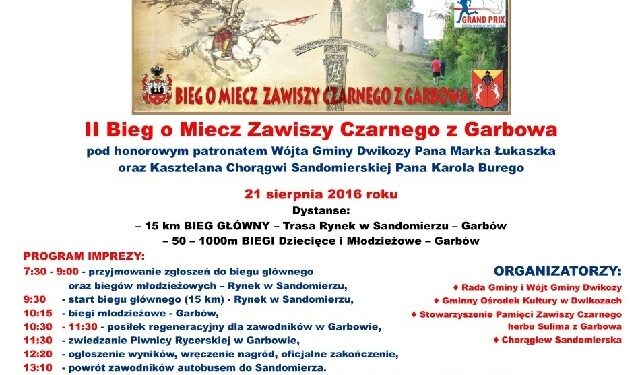 Sandomierz – Stary Garbów: II Bieg o Miecz Zawiszy Czarnego.