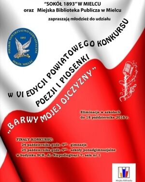 Mielec:   Barwy Mojej Ojczyzny – VI edycja konkursu poezji i piosenki