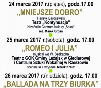 Tarnobrzeg. Dni Teatru 2017.