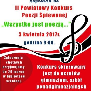 Nisko: Zgłoś sie na Konkurs Poezji Śpiewanej w RCEZ