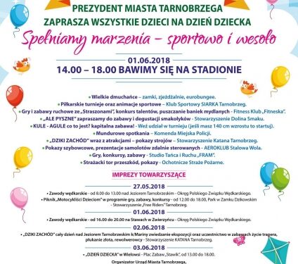 Tarnobrzeg. Dzień Dziecka na Stadionie Miejskim.