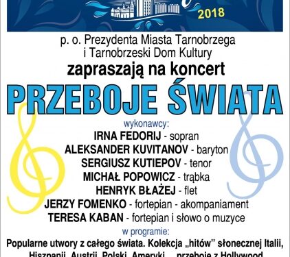 Tarnobrzeg. Koncert PRZEBOJE ŚWIATA.