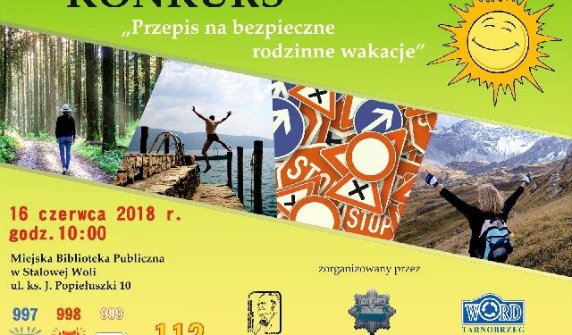 Stalowa Wola: Weź udział w konkursie Bezpiecznie z rodziną na wakacjach