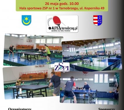 Tarnobrzeg. Turniej amatorów tenisa stołowego.