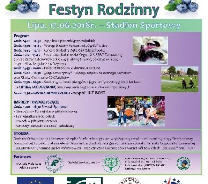 Lipa: W niedzielę Jagodowy Festyn Rodzinny.