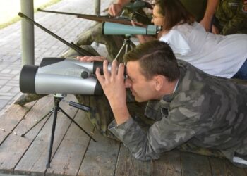 Stalowa Wola: Stalowowolski Piknik Strzelecki w deszczu.