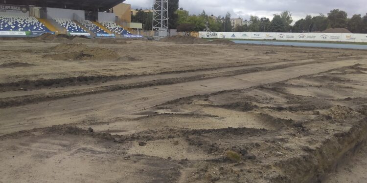 Mielec: Trwają prace budowlane.