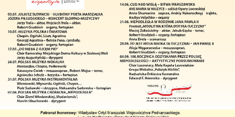 Stalowa Wola: Dziś koncert muzyki polskiej w Klasztorze