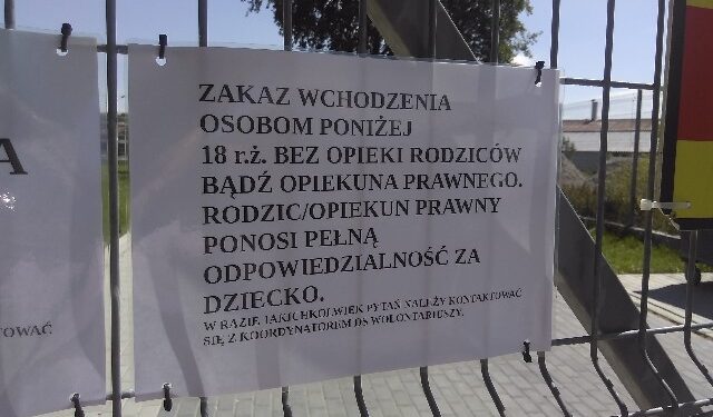 Mielec:  Dla bezpieczeństwa odwiedzających.