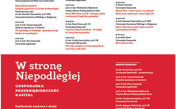 Stalowa Wola: Konferencja „W stronę Niepodległej” z ministrem.