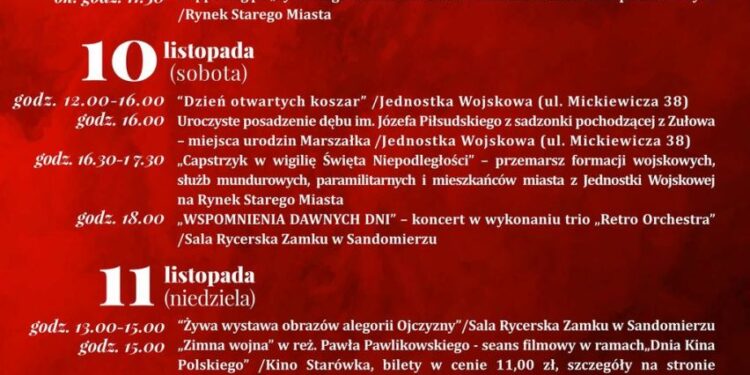 Sandomierz: Trzy Dni dla Niepodległej.