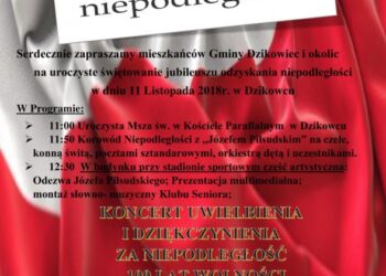 Dzikowiec: Korowód z „Józefem Piłsudskim”.