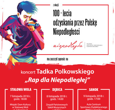 Stalowa Wola: Rap dla Niepodległej Tadka Polkowskiego