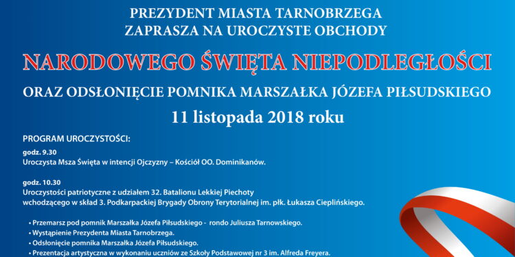 Tarnobrzeg. Obchody Narodowego Święta Niepodległości.