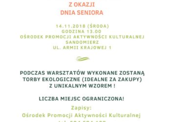 Sandomierz: Warsztaty plastyczne z okazji Dnia Seniora.