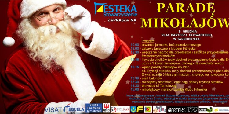 Tarnobrzeg. Parada Mikołajów i jarmark bożonarodzeniowy już  9 grudnia.