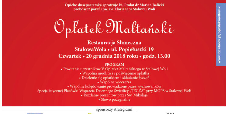 Stalowa Wola: Znów spotkają się na Opłatku Maltańskim.