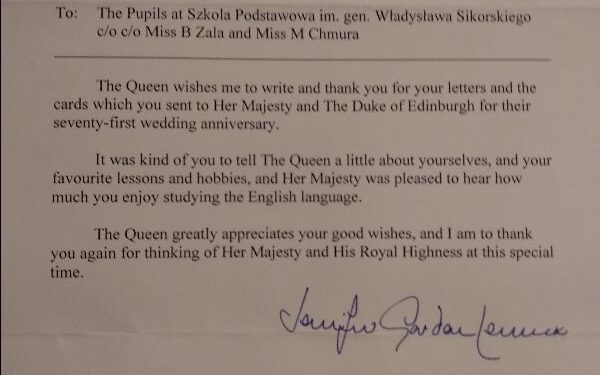 Radomyśl Wielki: Radomyska korespondencja z Pałacem Buckingham