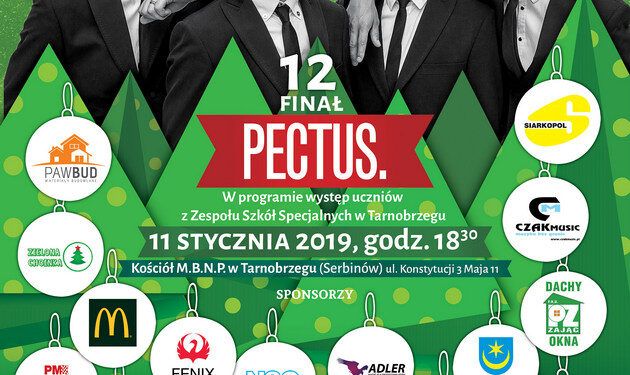 Tarnobrzeg. Przyjdź na koncert w ramach Choinki Życzeń. Gwiazdą – PECTUS!