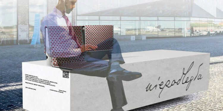 Nisko: Na ulicy Paderewskiego stanęła Ławka Niepodległości