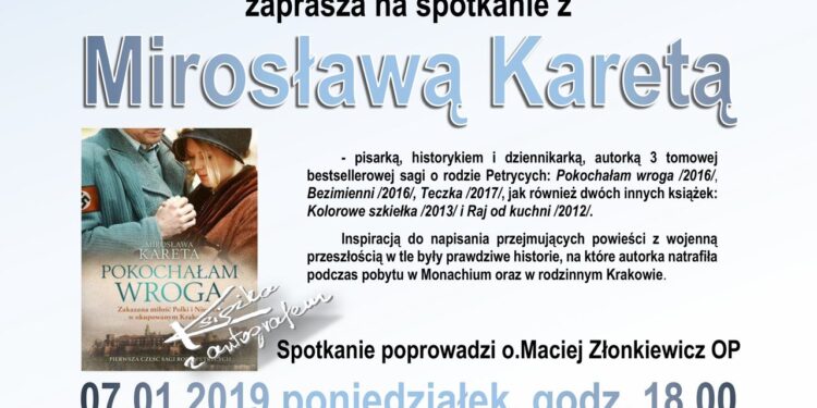 Tarnobrzeg. Spotkanie z pisarką  Mirosławą Karetą.