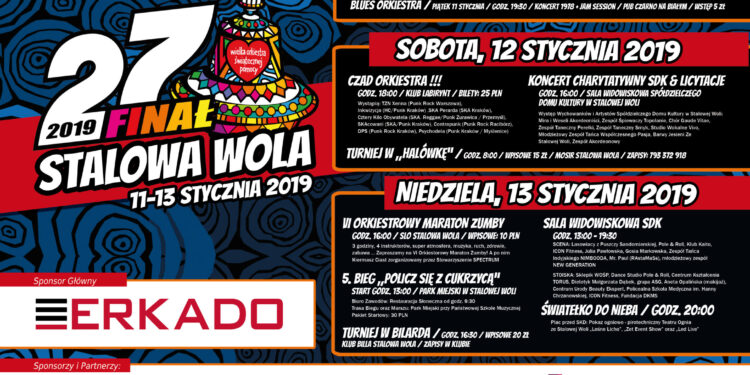 Stalowa Wola: Finał WOŚP z CzadORKIESTRĄ, biegiem, maratonem zumby i światełkiem do nieba