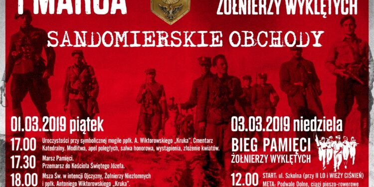 Sandomierz: 1 marca. Obchody Narodowego Dnia Pamięci Żołnierzy Wyklętych.