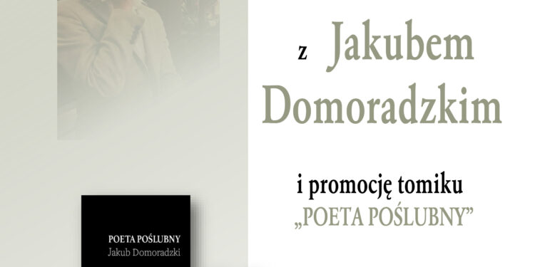 Tarnobrzeg. Promocja tomiku Jakuba Domoradzkiego – „Poeta Poślubny”.