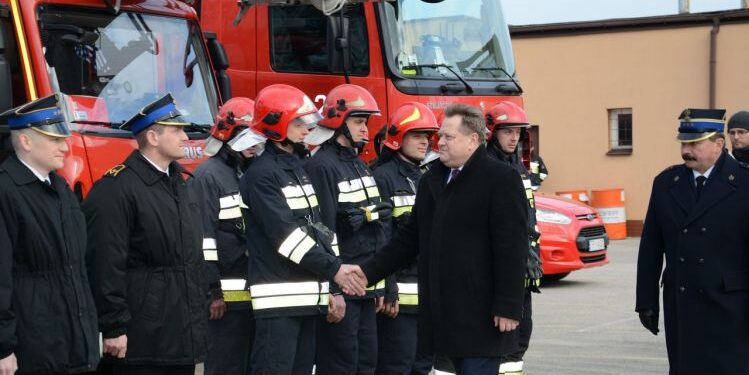 Kielce: Odprawa kadry kierowniczej Państwowej Straży Pożarnej woj. świętokrzyskiego.