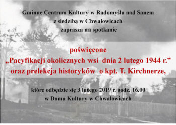 Chwałowice: Przypomną o pacyfikacji wiosek i o kpt. Tadeuszu Kirchnerze.