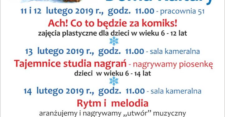 Tarnobrzeg. Ferie  w Tarnobrzeskim Domu Kultury.
