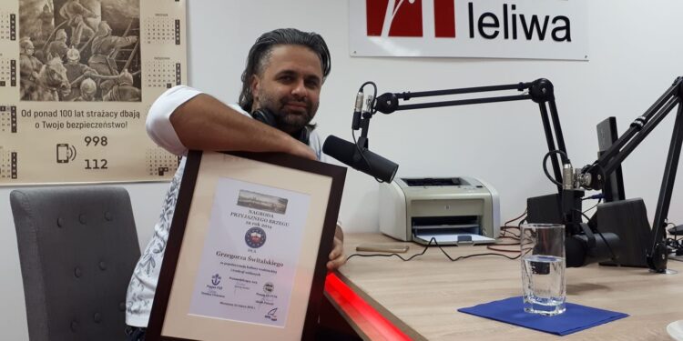 Sandomierz: Nagroda Przyjaznego Brzegu dla Grzegorza Świtalskiego.