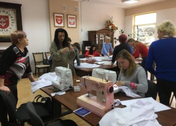 Samborzec: III część warsztatów krawieckich dla KGW.