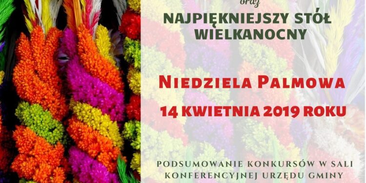 Samborzec: Konkurs palm i stołów wielkanocnych.