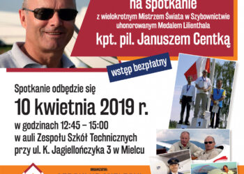 Mielec: Janusz Centka i jego szybowce.