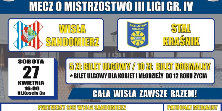Sandomierz: Mecz „Wisła” Sandomierz – „Stal” Kraśnik.