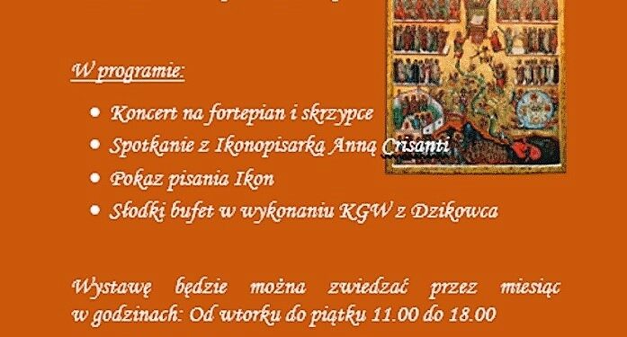Dzikowiec: Wernisaż wystawy ikon.