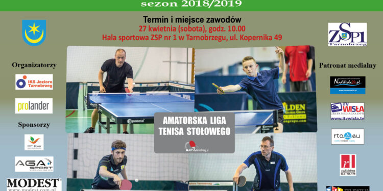 Tarnobrzeg. Turniej o Indywidualne Mistrzostwo Amatorskiej Ligi Tenisa Stołowego w Tarnobrzegu sezon 2018/2019.