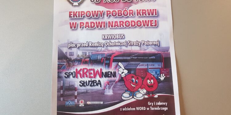 Padew Narodowa. Ekipowy pobór krwi.