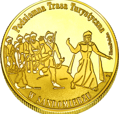 Sandomierz: Podziemna Trasa Turystyczna ma swoją pamiątkową monetę.