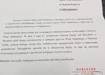 Skopanie, Sandomierz: Bezpłatne wejściówki dla młodzieży z COnD na mecze „Wisły”.