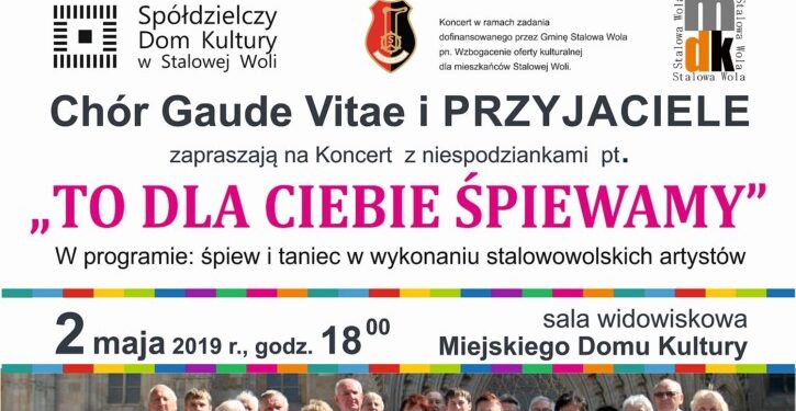 Stalowa Wola: Dziś koncert Gaude Vitae z przyjaciółmi