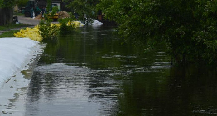Powiat stalowowolski: Woda na Łęgu opada, San idzie w górę.