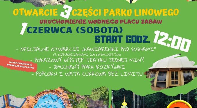 Stalowa Wola: W sobotę otwarcie trzeciej części parku linowego i parkowej kawiarenki