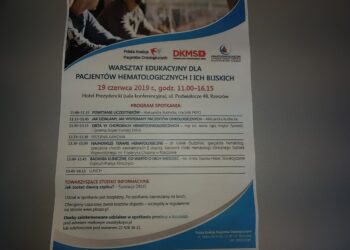 Tarnobrzeg. Bezpłatne warsztaty dla pacjentów hematologicznych i ich bliskich.