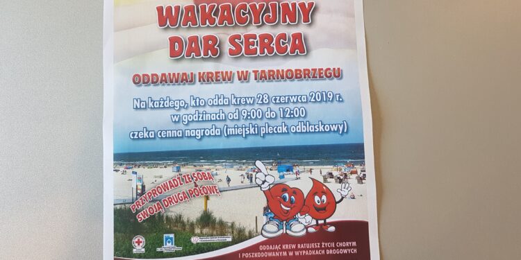 Tarnobrzeg. Wakacyjny dar serca. Za krew będzie nagroda.
