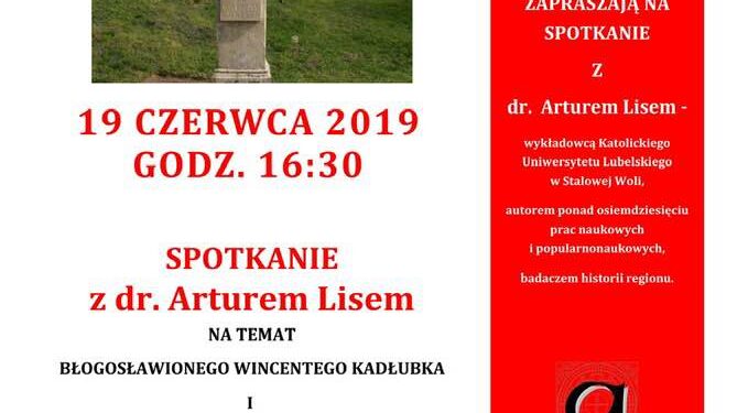 Sandomierz: Czytajmy Kadłubka! Dziś spotkanie z dr Arturem Lisem na temat bł. Wincentego Kadłubka i historii Ziemi Sandomierskiej.