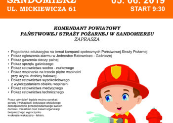 Sandomierz: Komenda Powiatowa Państwowej Straży Pożarnej zaprasza na dzień otwarty.